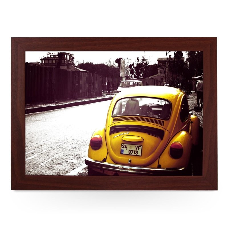 Yoosh VW Beetle Yellow Lap Tray - L0236 - Kitchen Tools & Gadgets - British D'sire