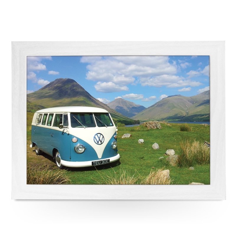 Yoosh VW Camper in Blue on Hillside Lap Tray - L0166 - Kitchen Tools & Gadgets - British D'sire