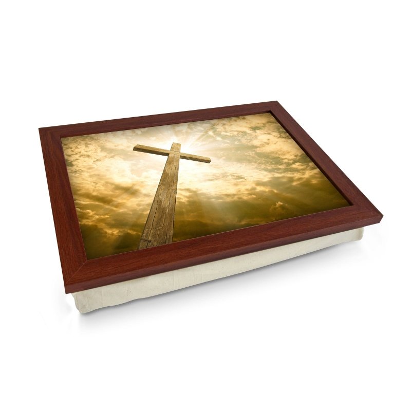 Yoosh Wooden Cross Lap Tray Secondary image