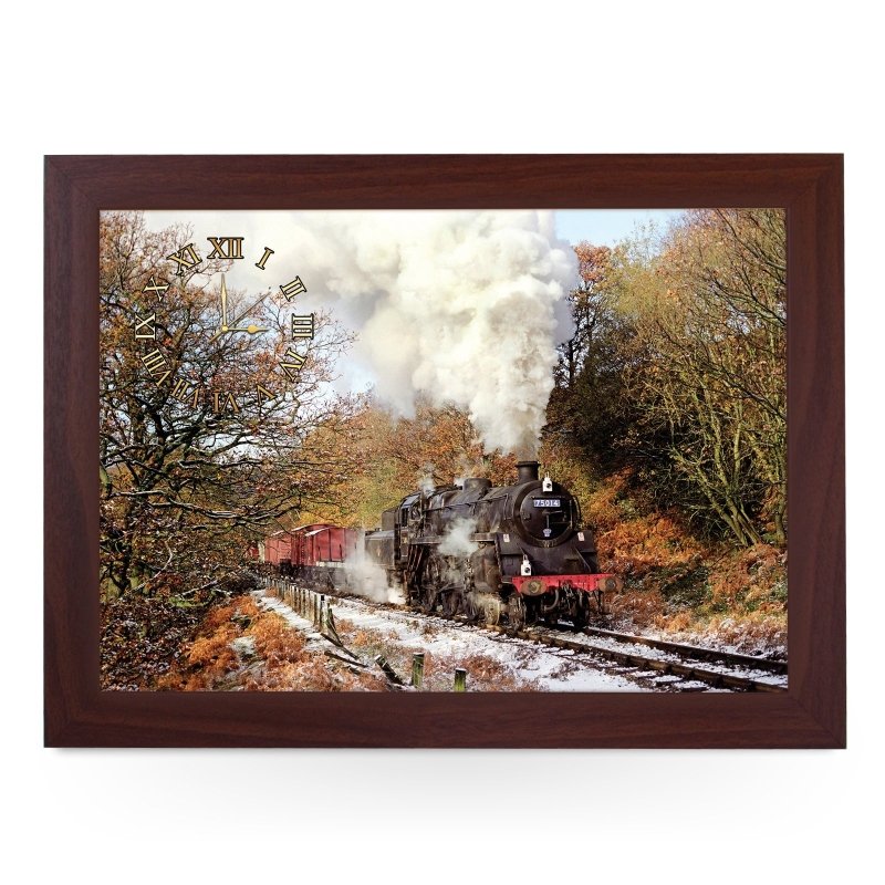 Yoosh Wooden Picture Frame Clock Beck Hole, North York Moors Railway Train - Housings & Frames - British D'sire