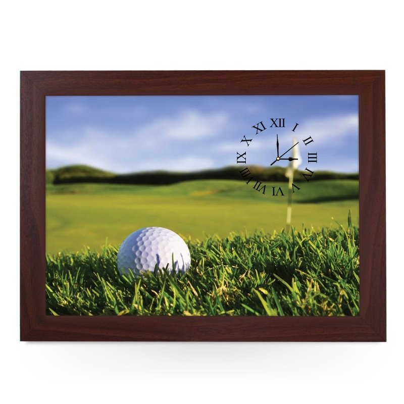 Yoosh Wooden Picture Frame Clock Golf Ball On Course - Housings & Frames - British D'sire