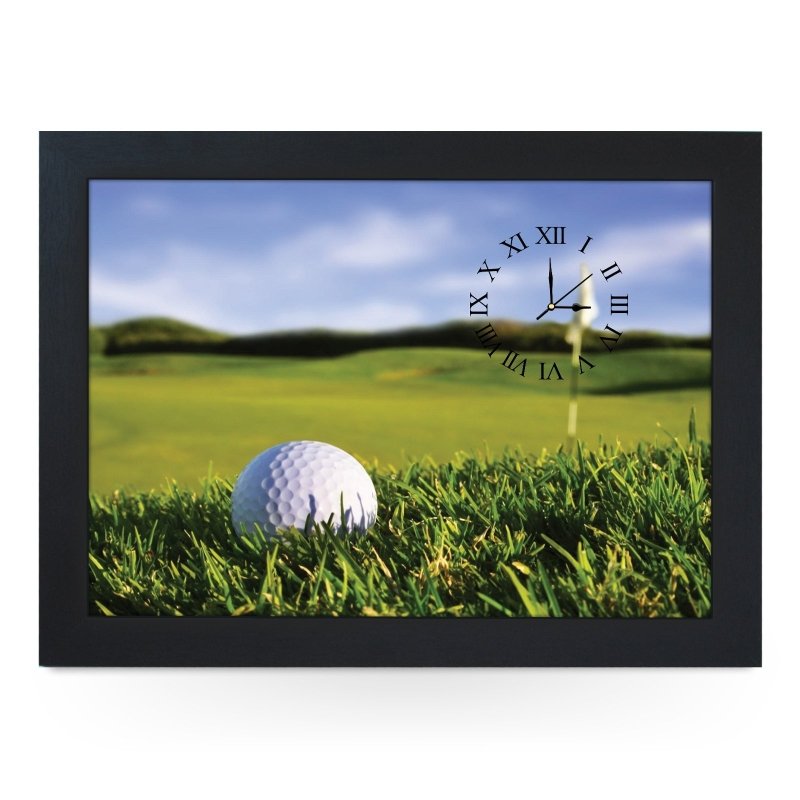 Yoosh Wooden Picture Frame Clock Golf Ball On Course - Housings & Frames - British D'sire