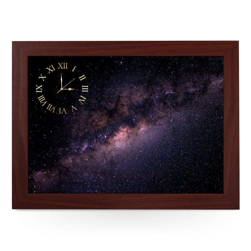 Yoosh Wooden Picture Frame Clock Milky Way Galaxy - Housings & Frames - British D'sire