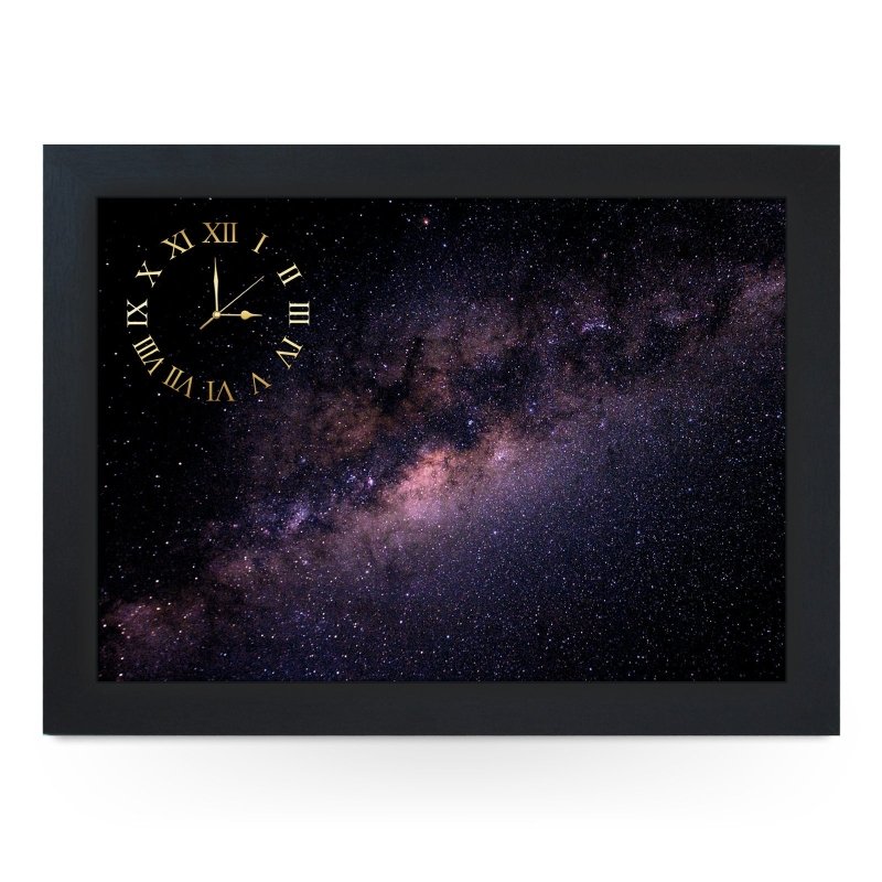 Yoosh Wooden Picture Frame Clock Milky Way Galaxy - Housings & Frames - British D'sire