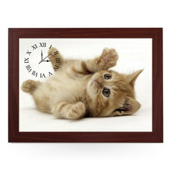 Yoosh Wooden Picture Frame Clock Playful Kitten - Housings & Frames - British D'sire