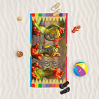Yoosh YOUR PHOTO In A Colouring Pencils Frame - Beach Towel - Towels - British D'sire