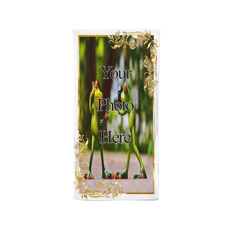 Yoosh YOUR PHOTO In A Golden Frame - Beach Towel - British D'sire
