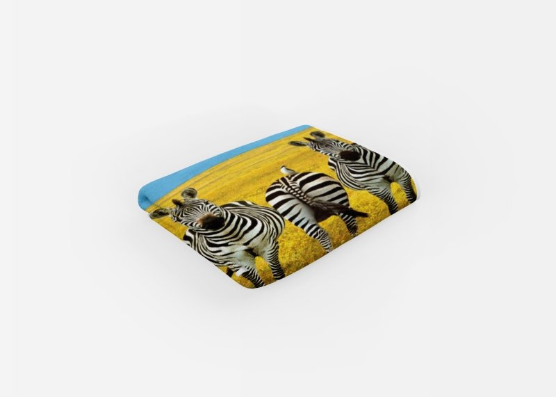 Yoosh Zebras In A Field - Beach Towel - Towels - British D'sire