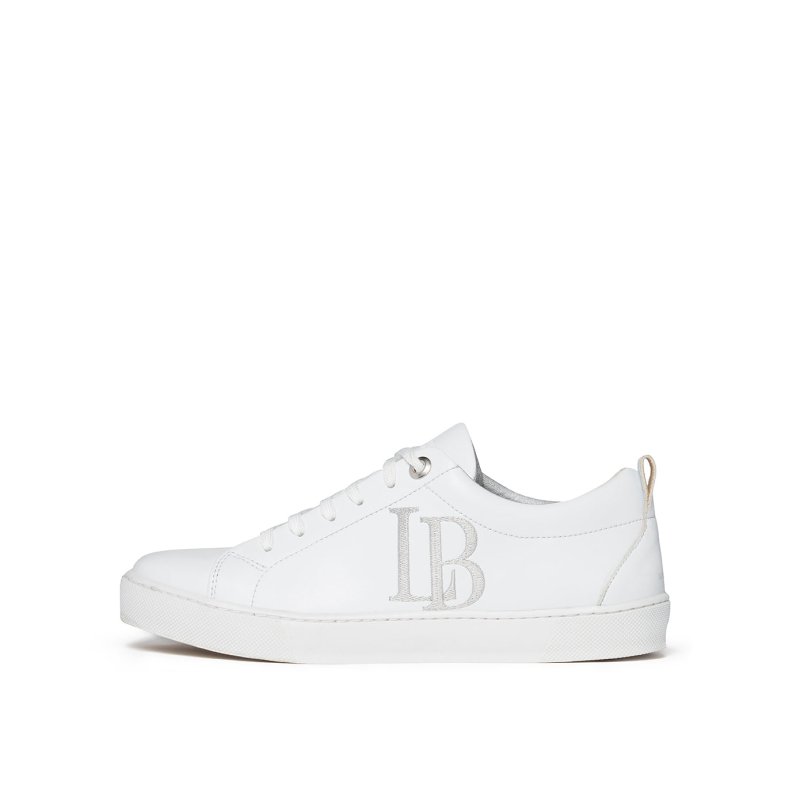 Zen LB White Apple Leather Sneakers Women - Womens Sneakers - British D'sire