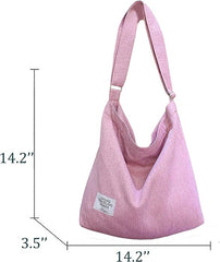 ZhengYue Hobo Bag, Women's Canvas Handbag Crossbody Bag Beach Bag Simple Shoulder Bag Ladies Large Cotton Tote Handbag Girls Shopping Bag for Travel Daily Use - British D'sire