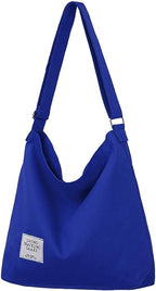 ZhengYue Hobo Bag, Women's Canvas Handbag Crossbody Bag Beach Bag Simple Shoulder Bag Ladies Large Cotton Tote Handbag Girls Shopping Bag for Travel Daily Use - British D'sire