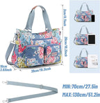zootop Womens Handbag Top Handle Bag Multi Pockets Crossbody Shoulder Bag with Detachable Shoulder Strap Waterproof Messenger Bag Large Tote Bag for Casual Work Shopping Travel - British D'sire