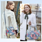 zootop Womens Handbag Top Handle Bag Multi Pockets Crossbody Shoulder Bag with Detachable Shoulder Strap Waterproof Messenger Bag Large Tote Bag for Casual Work Shopping Travel - British D'sire